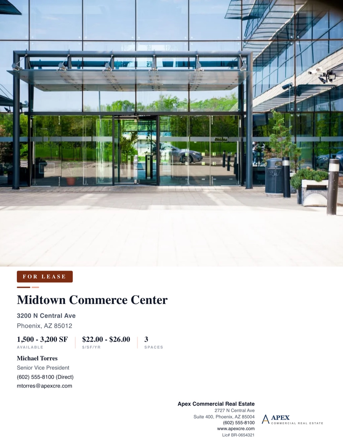 Office / Medical Leasing Package template example created with CREBuilder