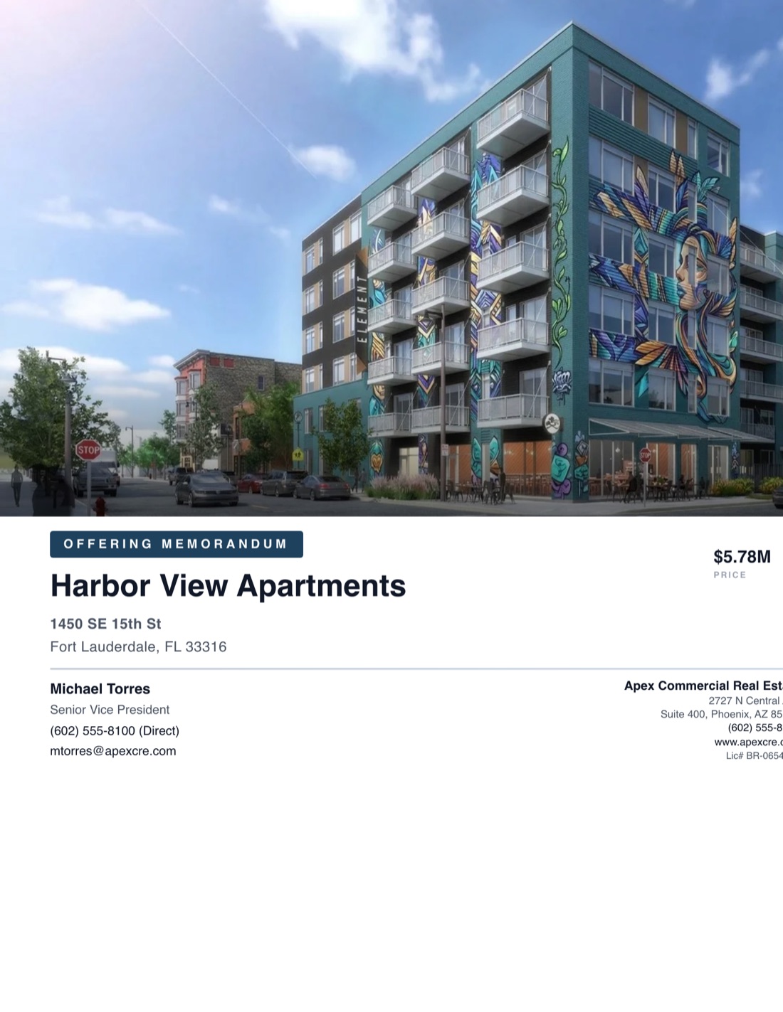 Multifamily Offering Memorandum template example created with CREBuilder