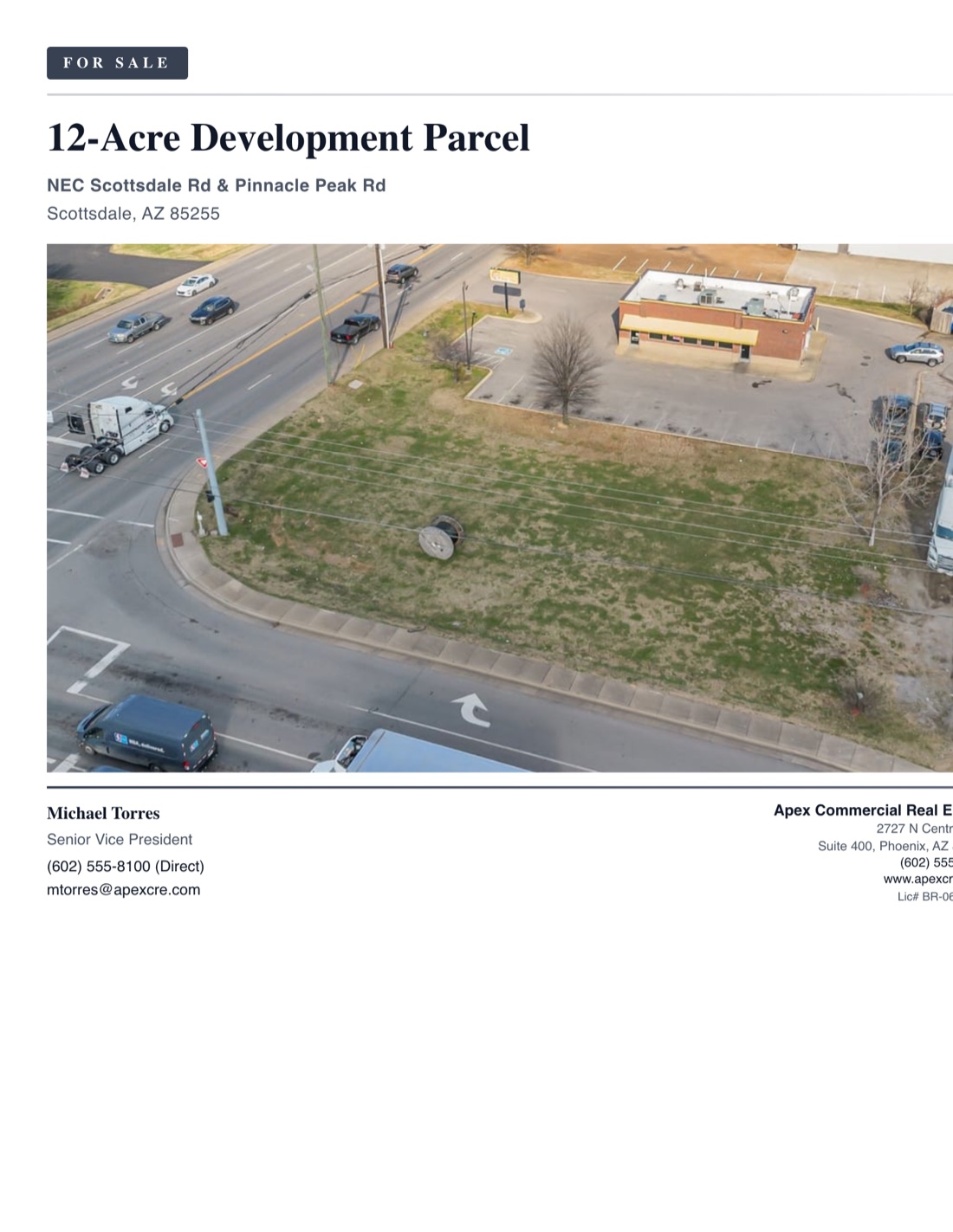 Land Sales Teaser template example created with CREBuilder